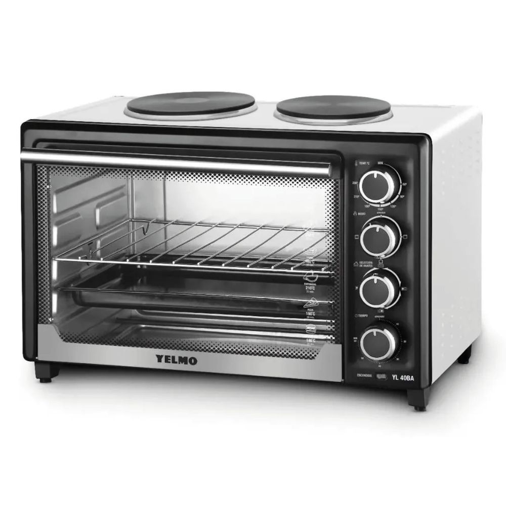 Horno De Mesa Eléctrico Yelmo Yl-40BA 40l Acero Inoxidable/negro 220v