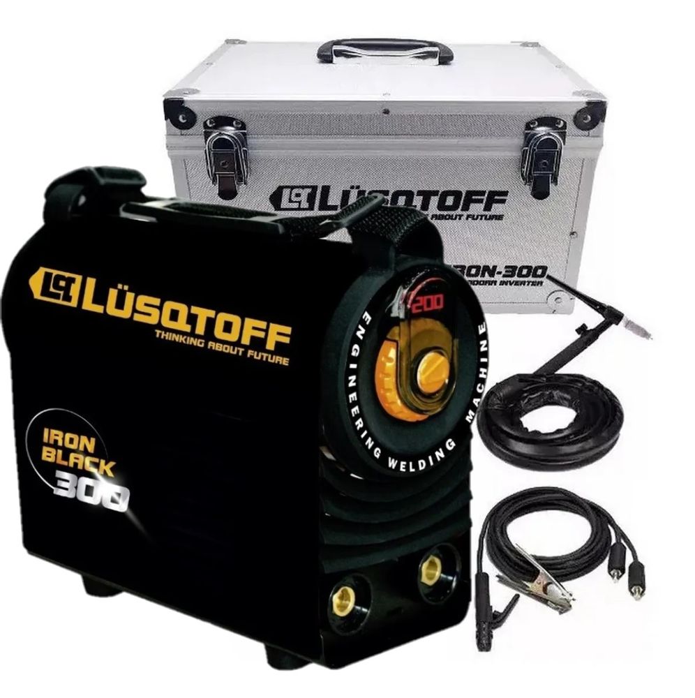 Soldadora Inverter Lusqtoff Iron Black Mma Lift Tig Profesional