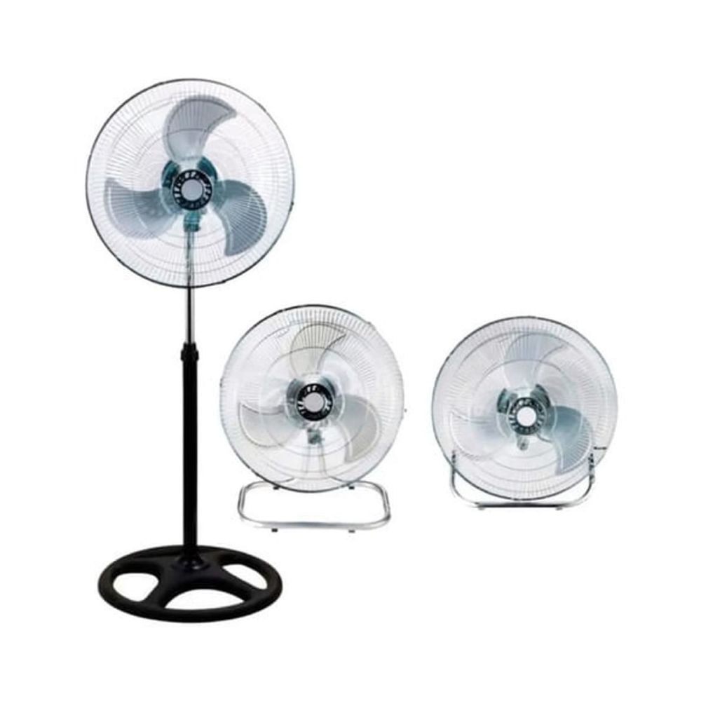 Ventilador KanjiHome 3 En 1 KJH-FH1209 Negro Con 3 Palas De Metal, 18 ...