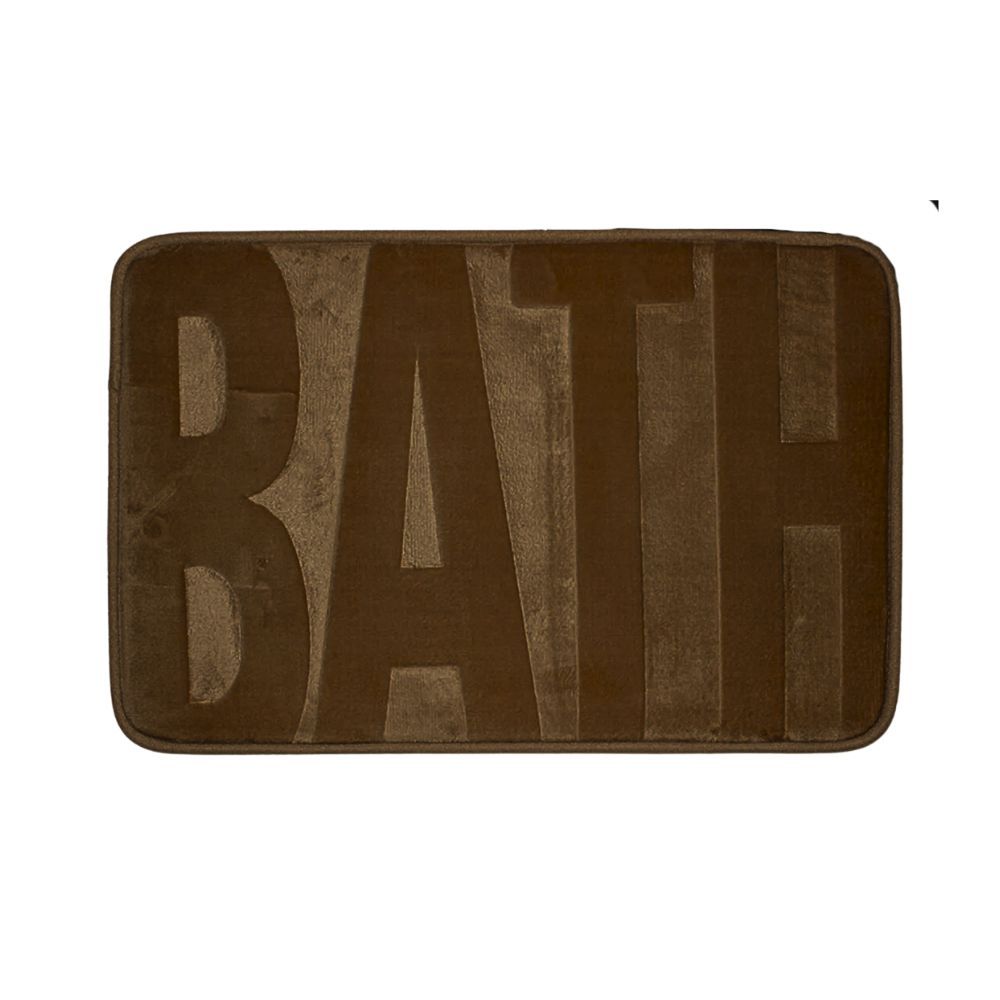 Alfombra Baño Antideslizante Rectangular Moderna Suave Lisa Color Beige