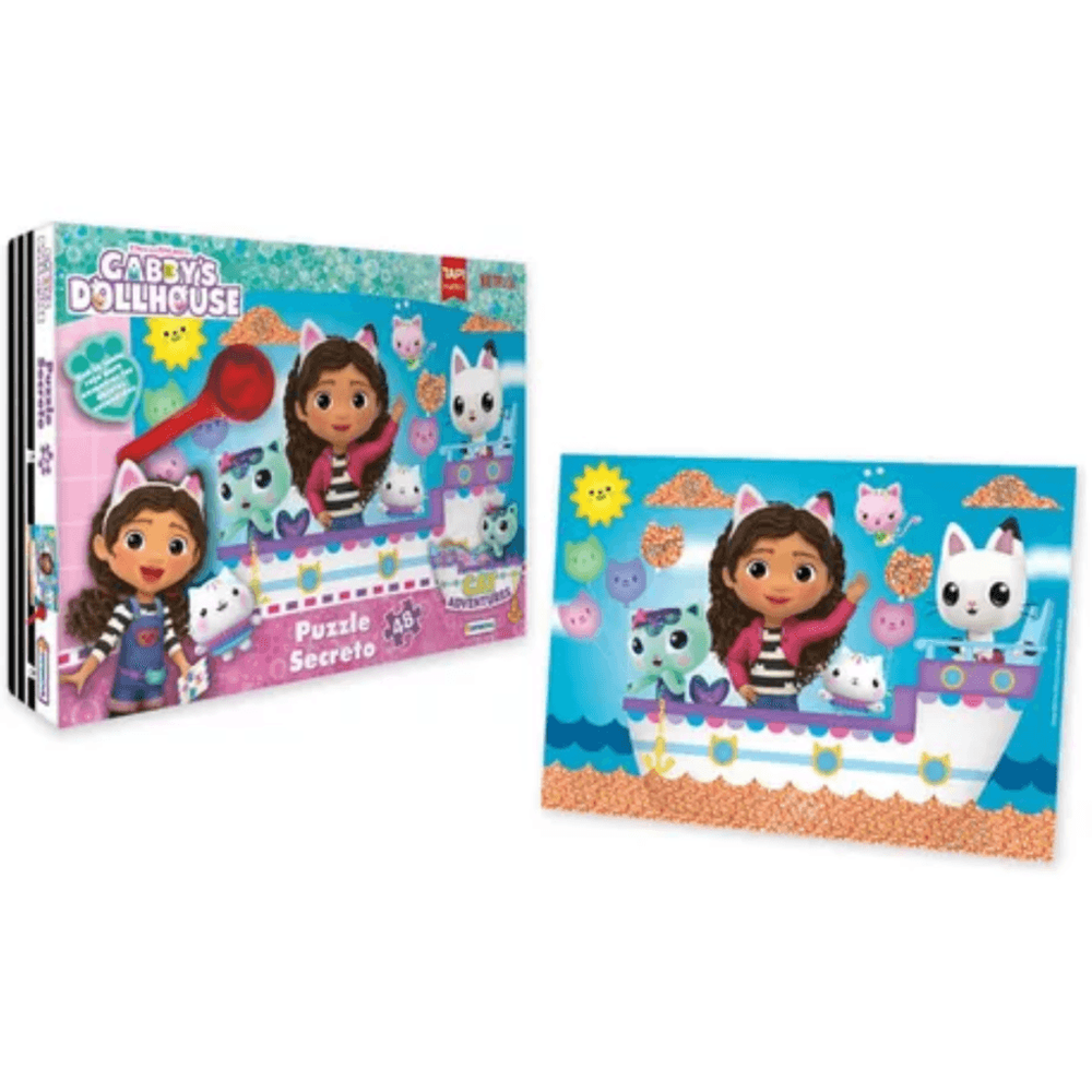 Puzzle Secreto Con Lupa 48 Piezas Gabby Dollhouse