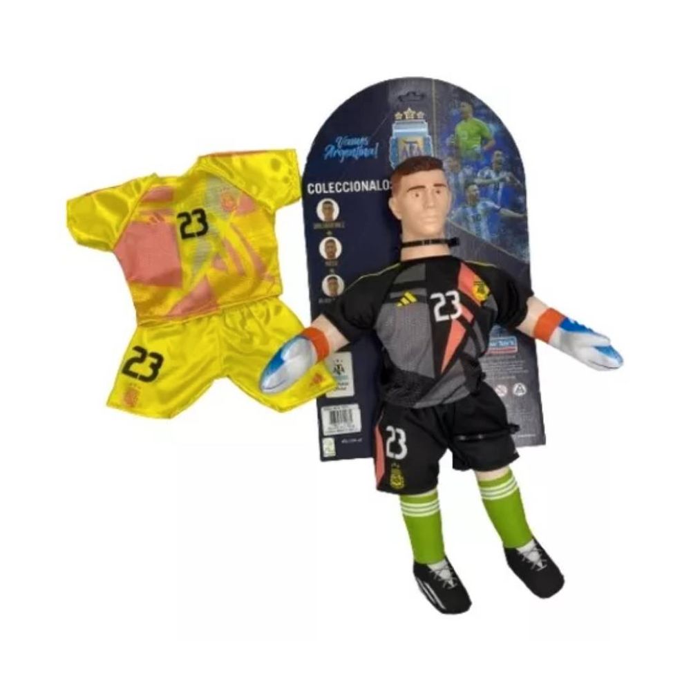 Peluche Officielle Maradona AFA - Taille Unique, Neuve, Licence Officielle, Fabriquée En Argentine
