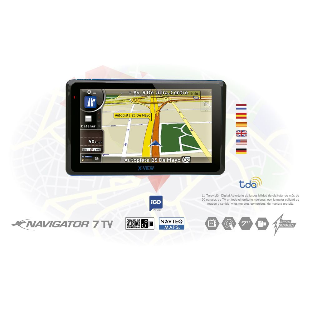 GPS XVIEW NAVIGATOR 7 TV