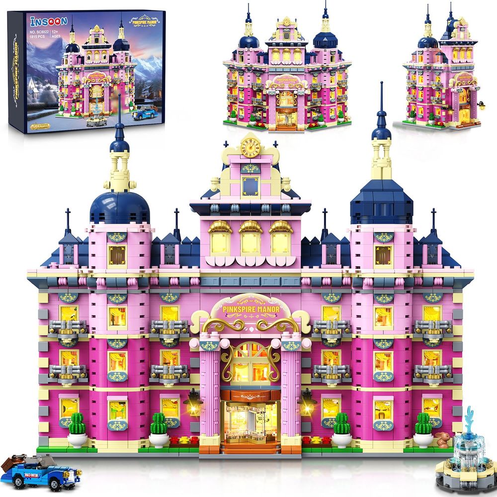 INSOON Booknook Steampunk Con Luz – Kit De Bloques De Construcción Miniatura De 1200 Piezas Para Estantería Y Decoración