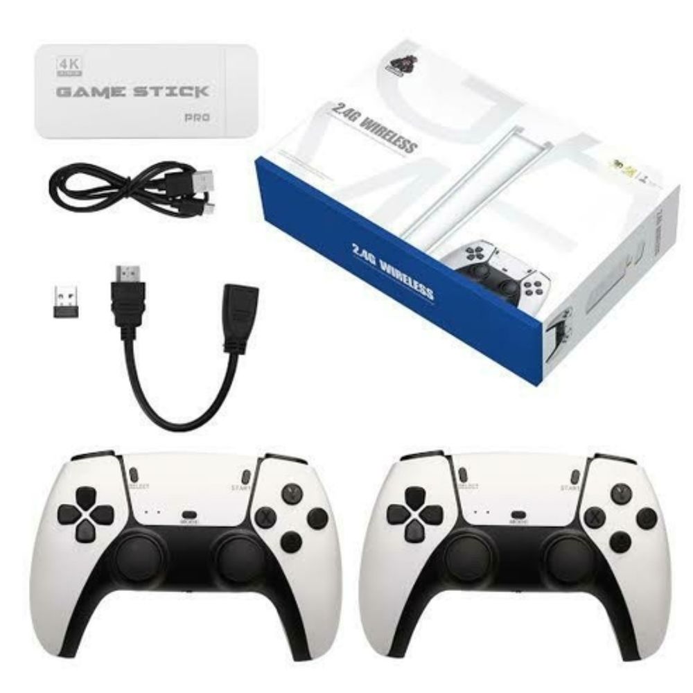 Consola Game Stick Pro White 2 Joysticks Inalámbricos