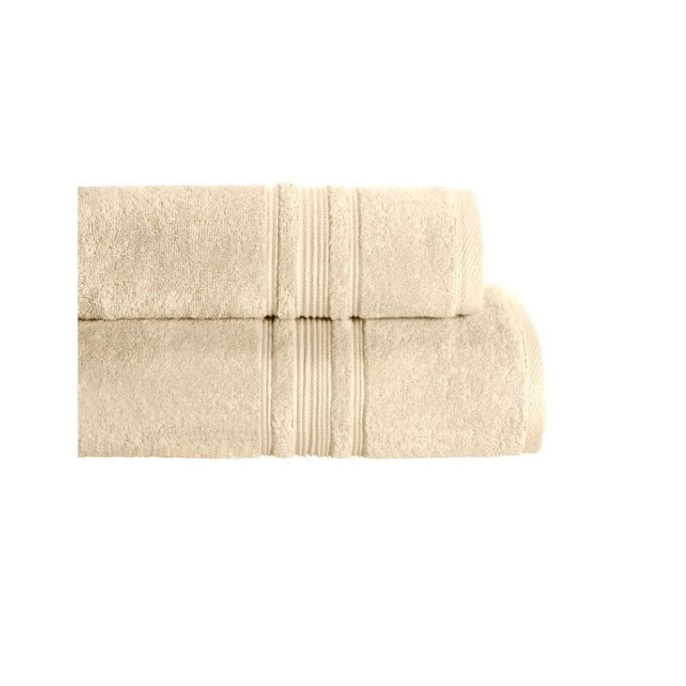 Set Toalla y Toallon 500gr Danubio Jacquard Beige