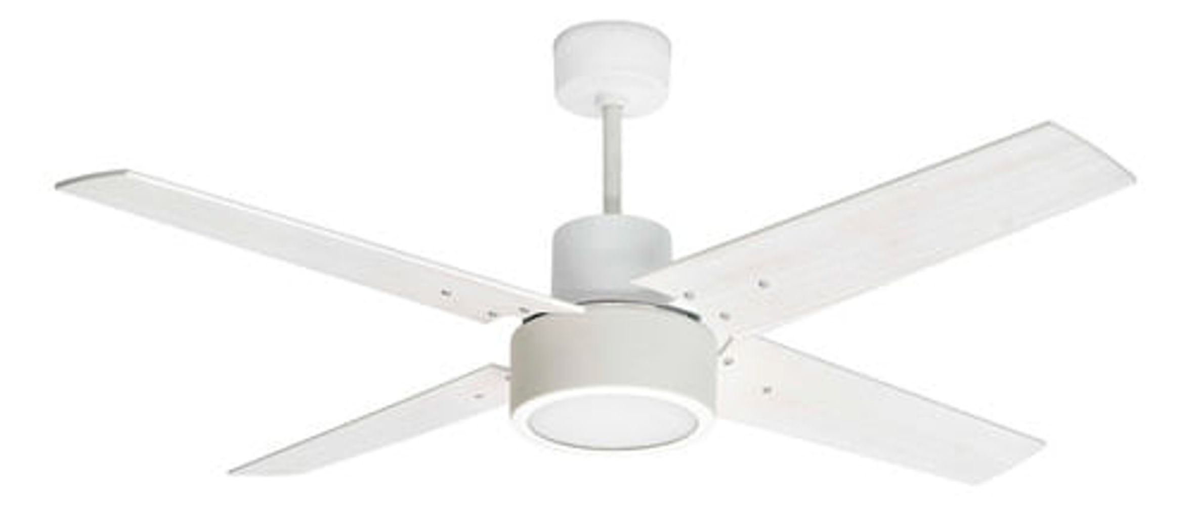 Faro Barcelona Izaro Ventilatore Da Soffitto Con Luci LED - 132 Cm, 5 Pale, Bianco, Potenza 15W, Design Moderno