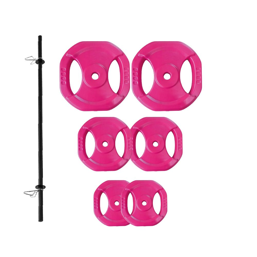 Barra De Pesas Con Discos Juego De Body Pump Completo Barra