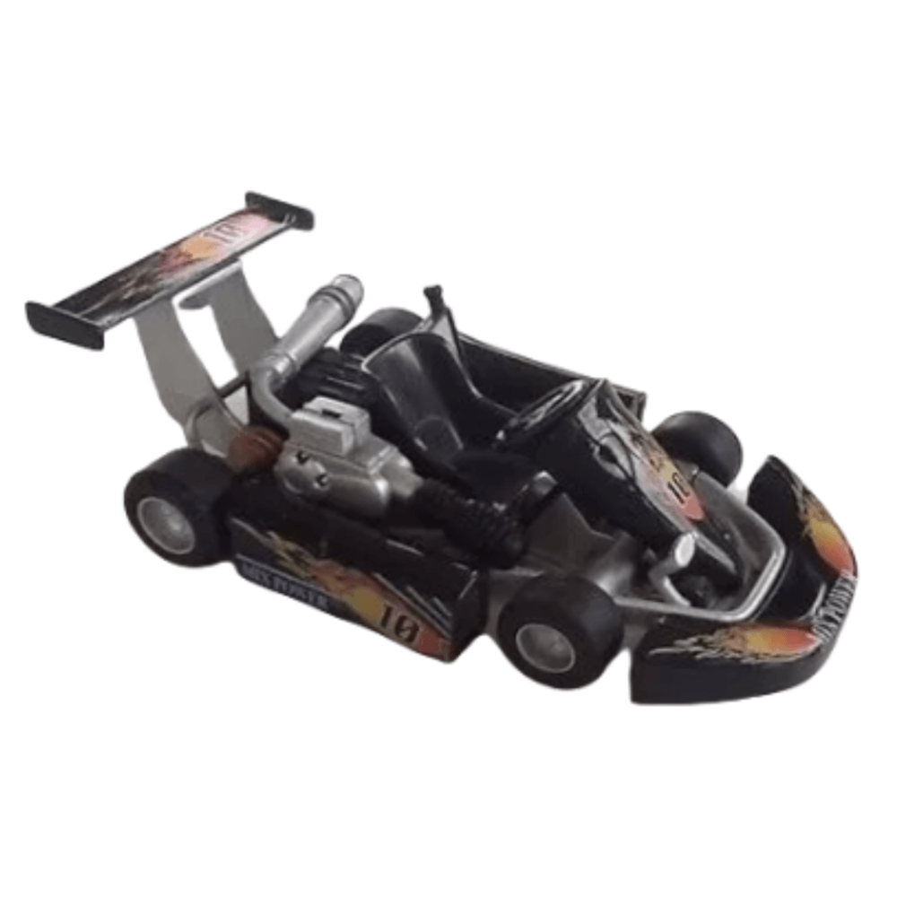 Autos De Colección Welly Go Kart Karting De Carrera Negro