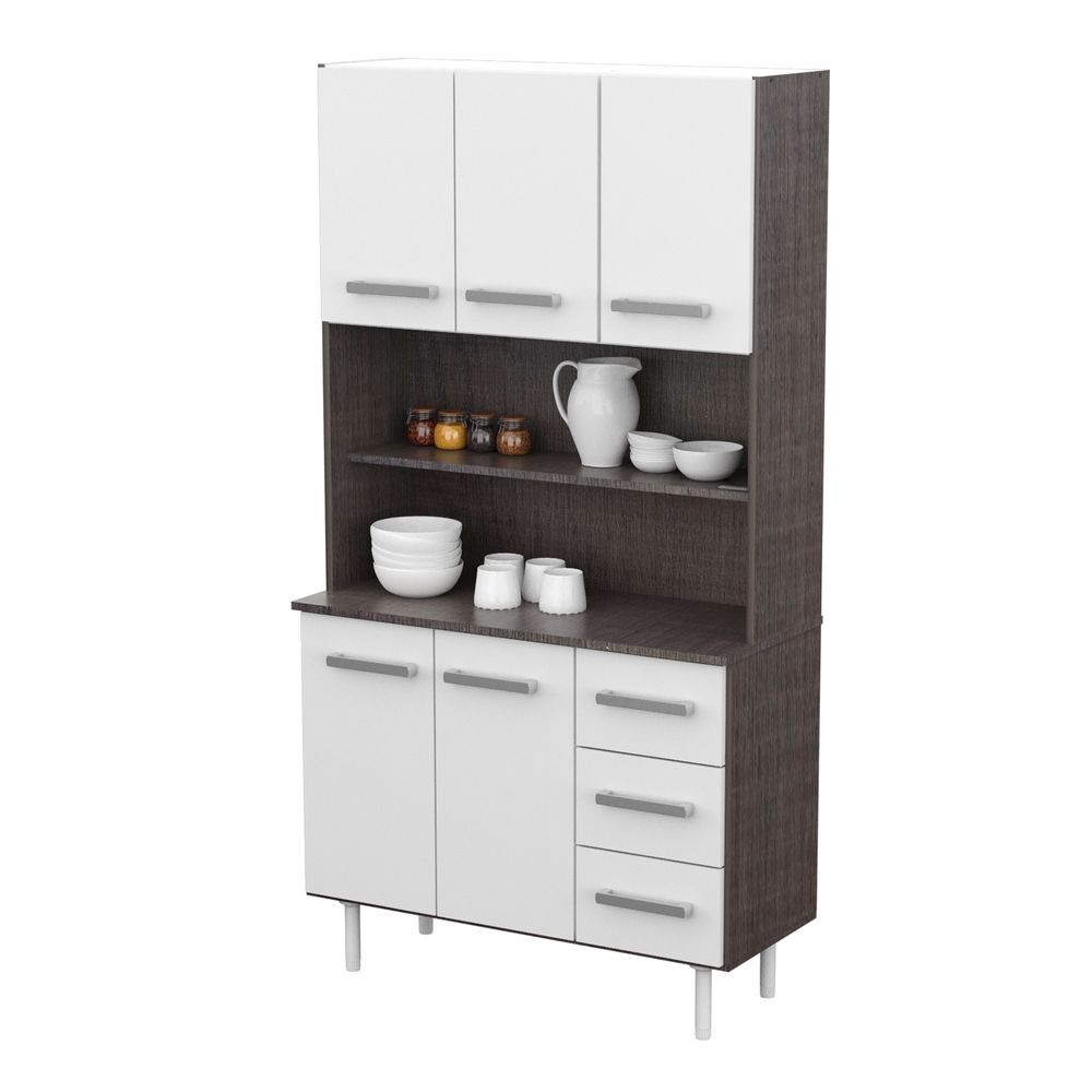 APARADOR DE COCINA TRIPLO KIT CARV ASERR F BLANCO