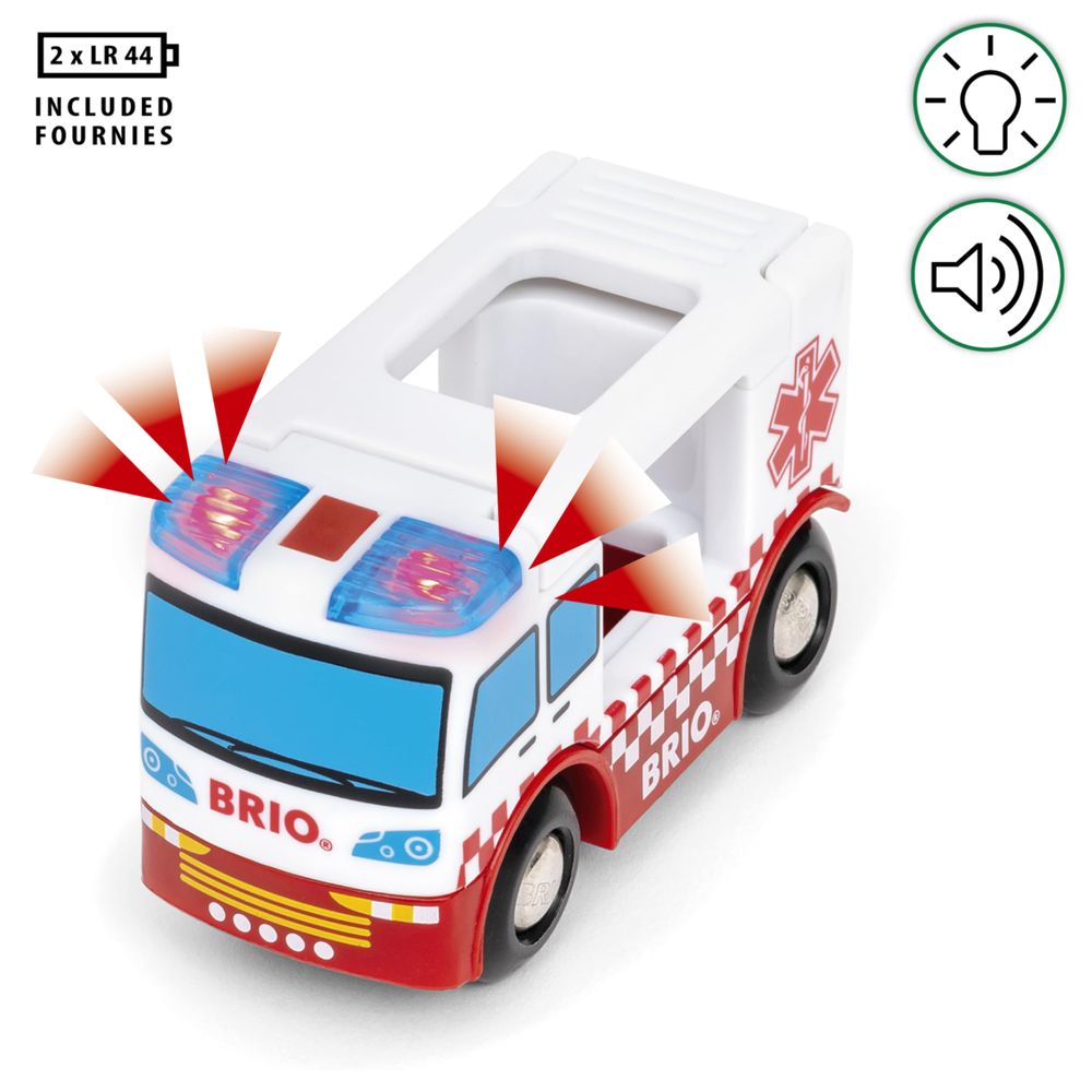 BRIO World – 36035 Rescue Ambulance , Juego de