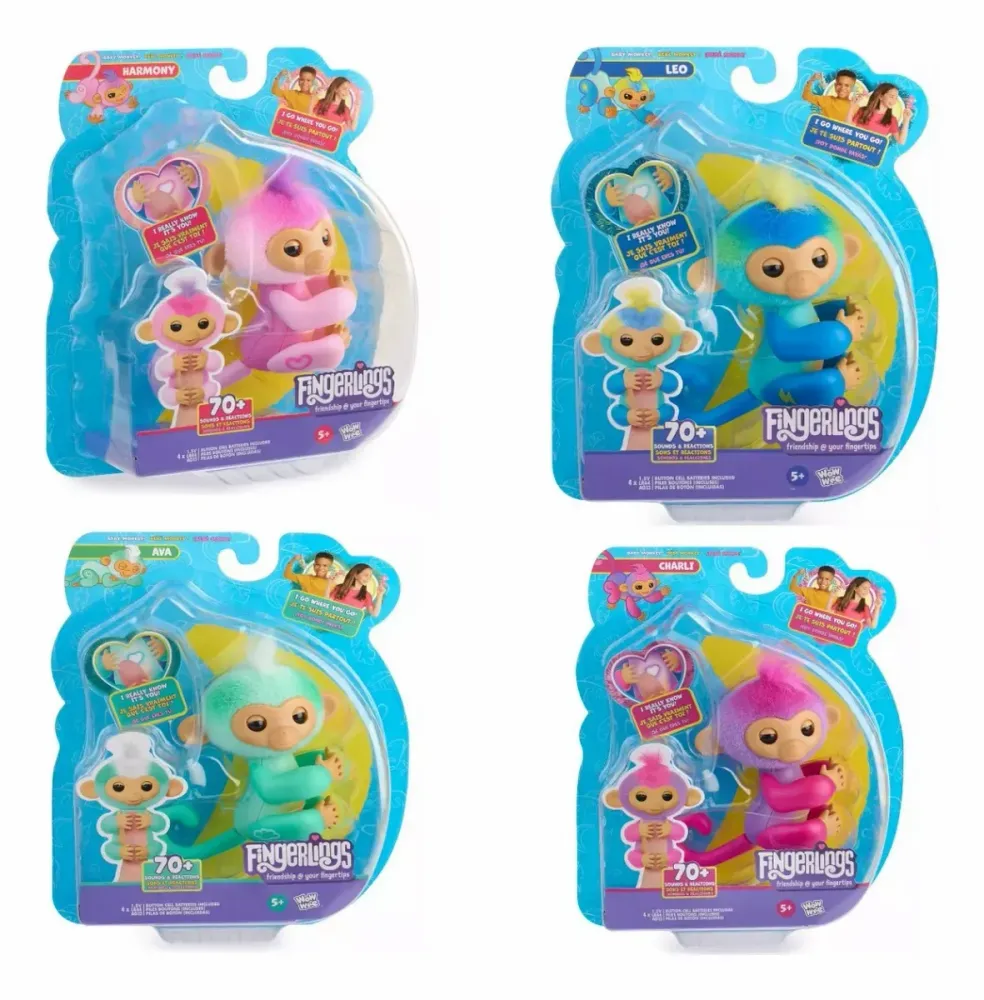 Combo X 4 Fingerlings Monito Bebe Interactivo