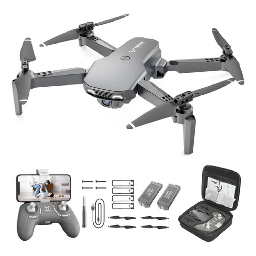 Dron Con Cámara 1080P Y Motor Sin Escobillas – Plegable, Con 2 Baterías Y Evasión De Obstáculos