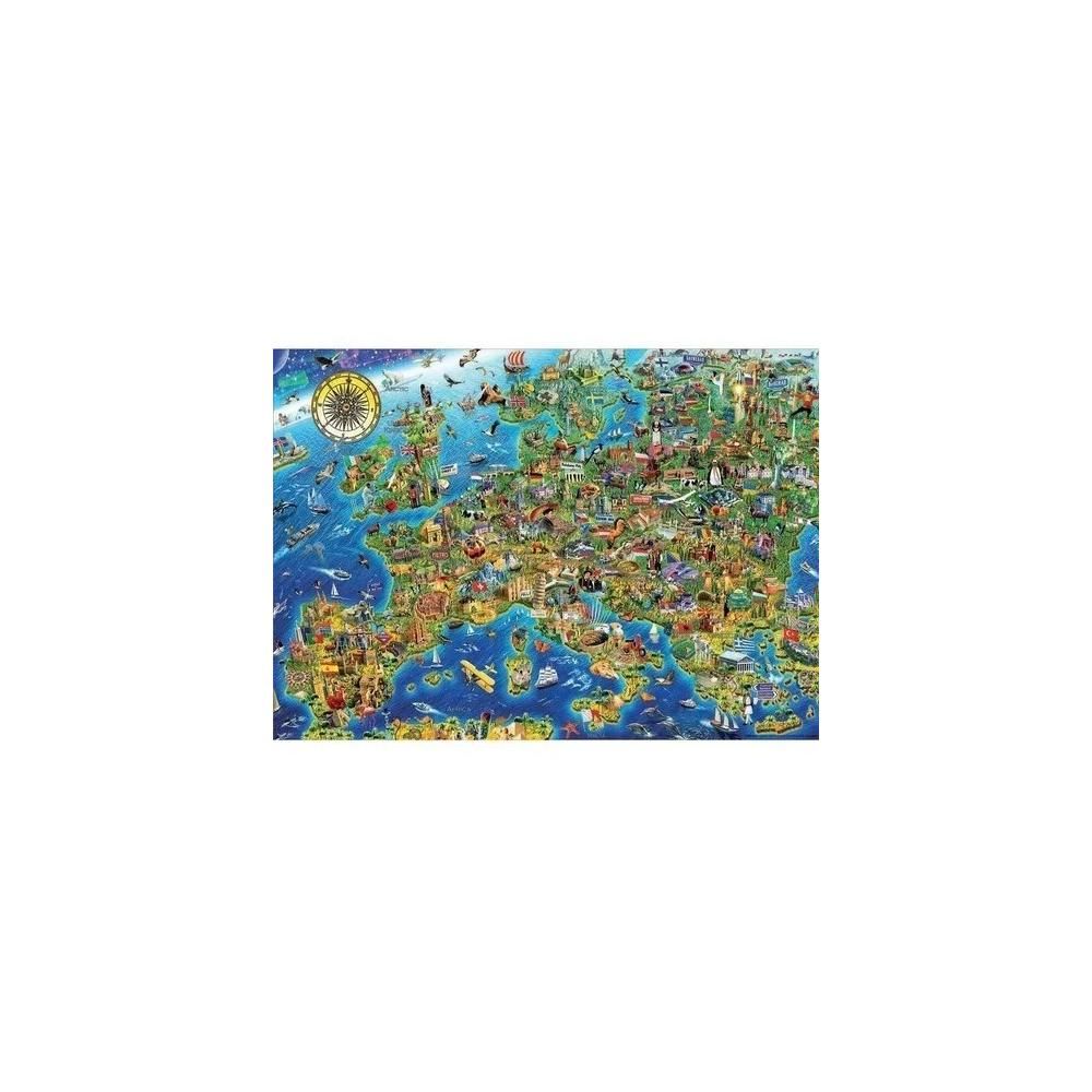 Puzzle Rompecabeza 500 Piezas Mapa De Europa Educa 17962
