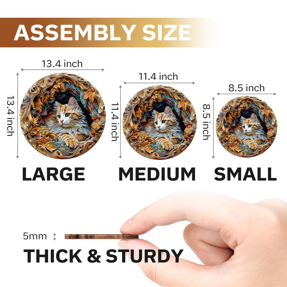 Jigfoxy – Puzzle De Madera Con Forma De Gallo, Búho O Animal – Regalo Educativo En Caja De Madera Para Adultos Y Niños