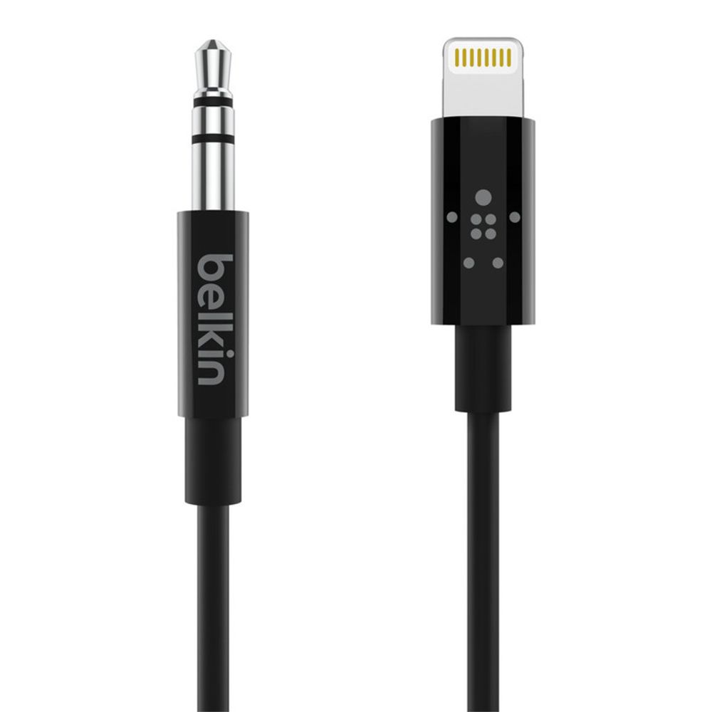 Belkin Connect 3.5mm Audio + Charge Adapter For Apple Devices – White, Open Box - Excellent Condition