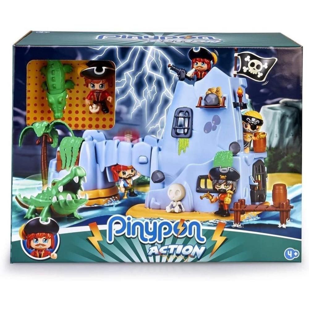 Pinypon Action - Barca Pirata Con Kraken E Figure, Giocattolo Galleggiante Con Accessori, Per Bambini 4-8 Anni - 6