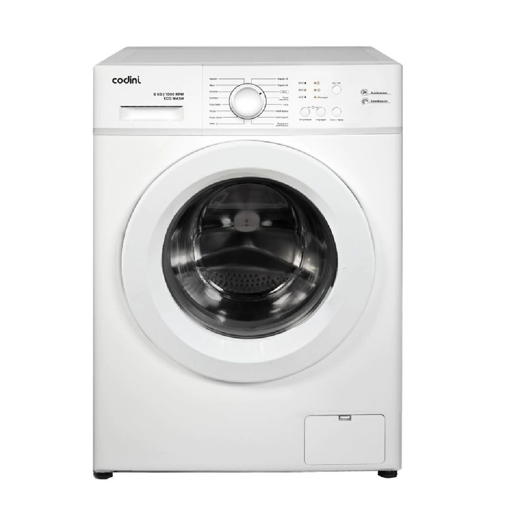 Lavarropas Codini Aiafe6010B Frontal 6 Kg 1000 Rpm Inverter Blanco