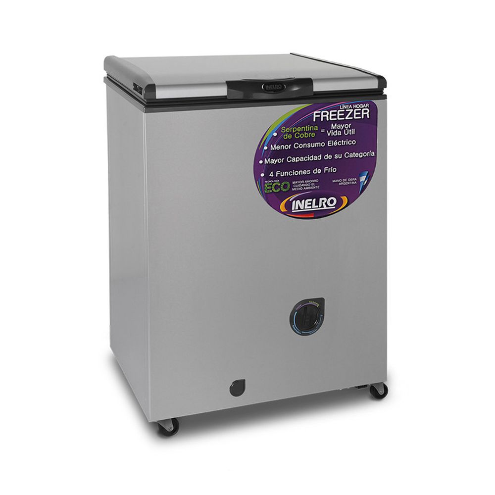 Freezer Horizontal Inelro FIH130 135 Lts Gris Plata