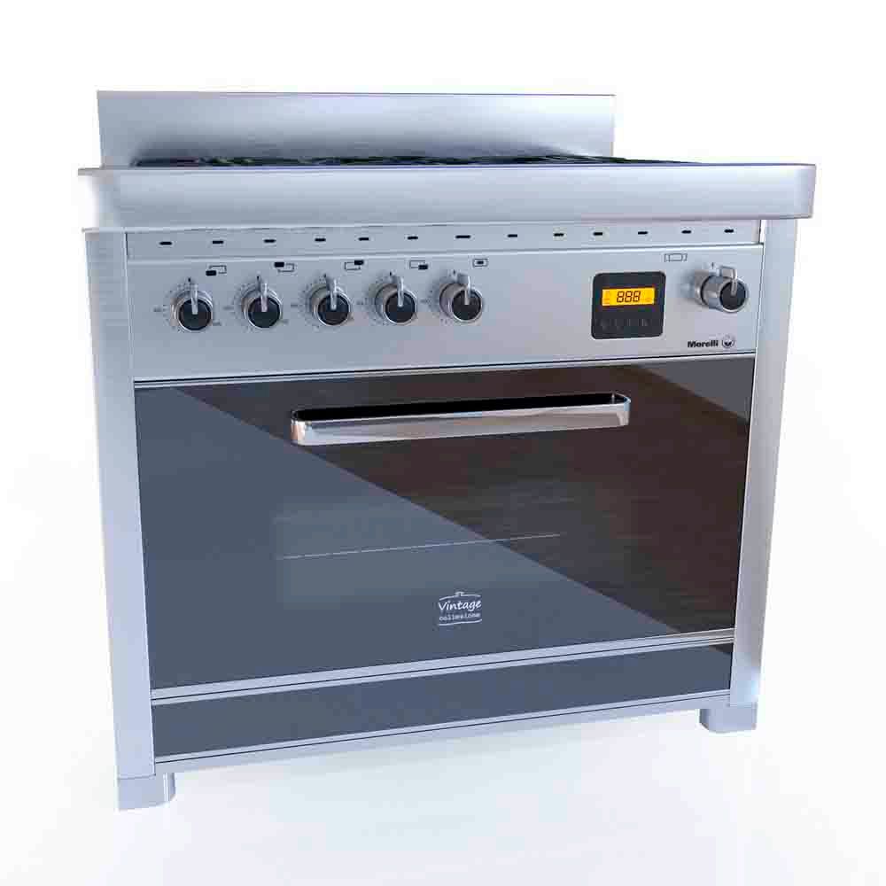 Cocina Morelli Vintage Selecta Colleziones 900 Negra 90cm