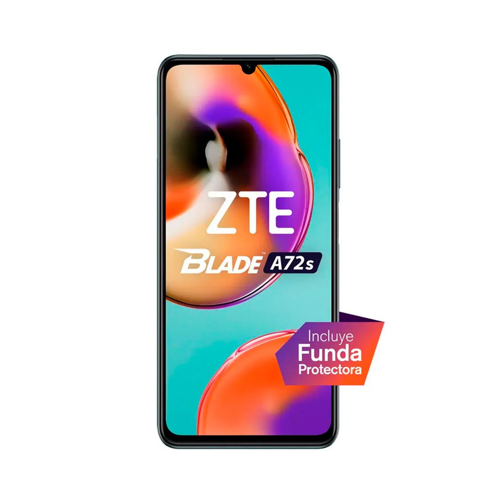 BUNAL Cover per ZTE Blade A72s (6.75) + Vetro Temperato(2 pezzi), Custodia per Telefono Antiurto Antiscivolo, Case Protettiva in Morbido Silicone con Supporto per Cellulare - Transparent