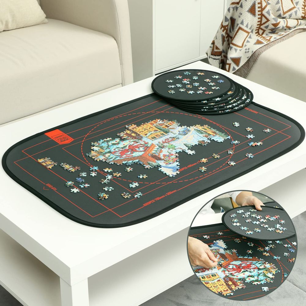 Tablero de rompecabezas HXMARS plegable, grande y portátil, 1000 piezas
