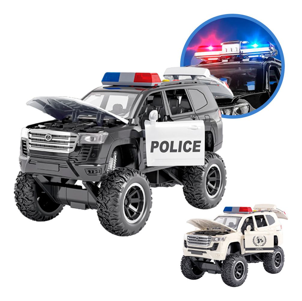 coche de policía juguete grande