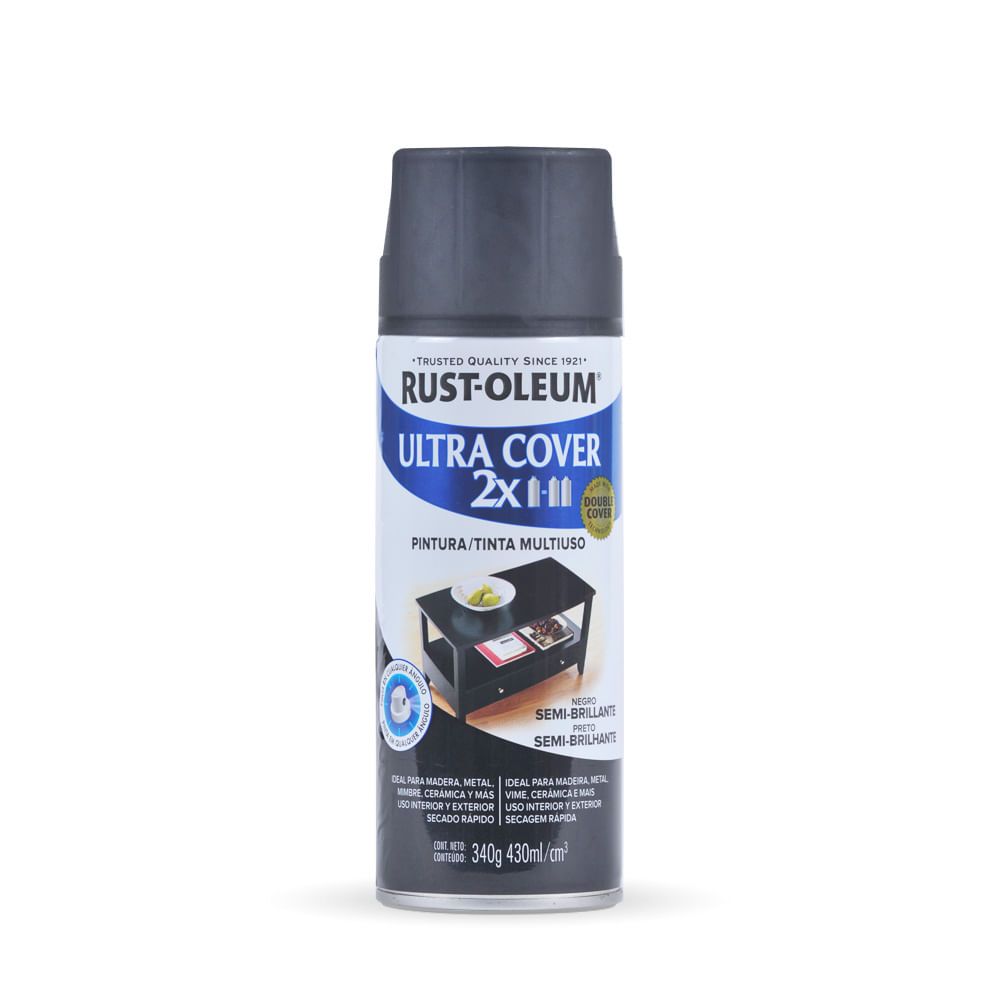 Pintura Aerosol Para Plastico Rust Oleum Negro Brillante