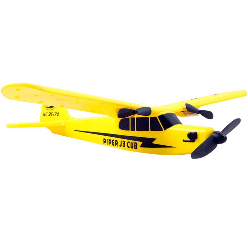 DW Hobby - Avion RC Piper J3 Cub V2 kit bois à assembler
