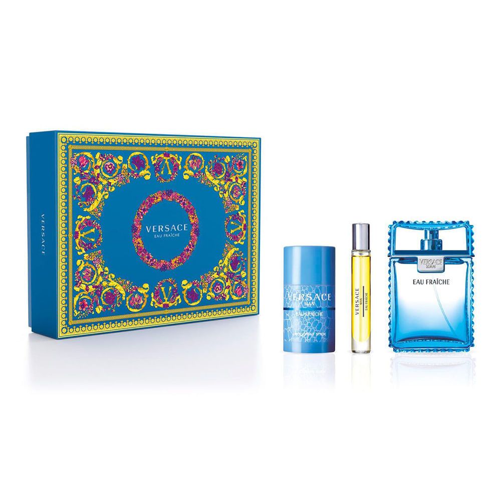 Set Versace Eau Fraiche Eau De Toilette 100 Ml Natural Spray Deodorant Stick 75 Ml Eau De 4080