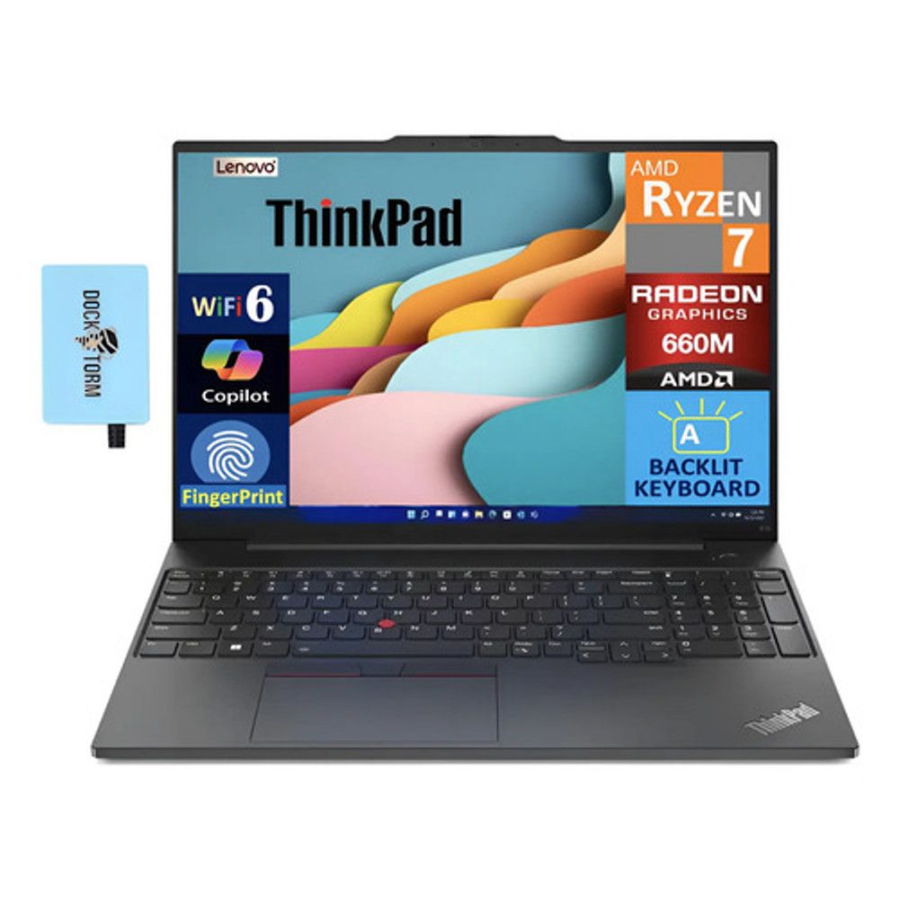 Lenovo Thinkpad E16 Laptop Empresarial 16.0 Wuxga, Amd Ryzen Color