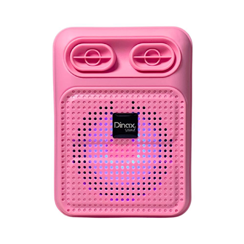 Parlante Portátil Bluetooth Luz Led Rgb Riff Rosa Dinax DX-RIFF