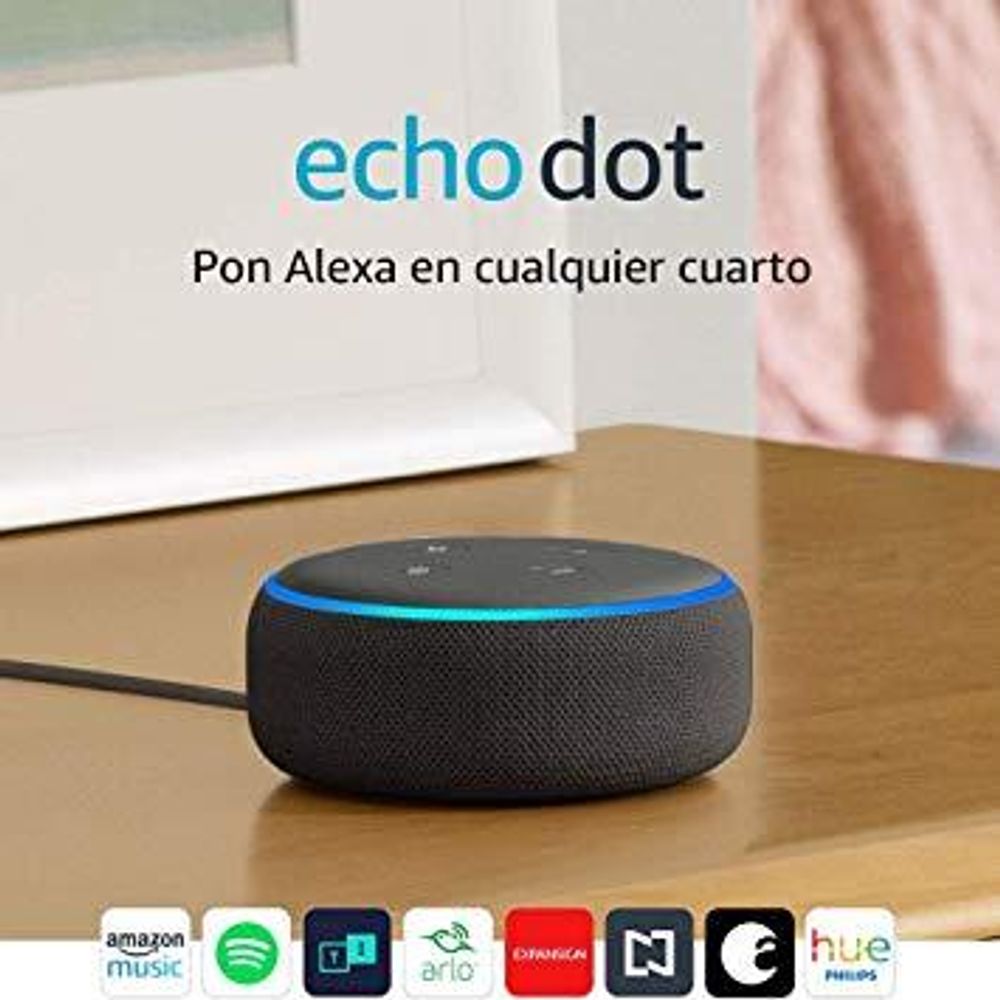 Echo Dot (3ra Generación) con Alexa en Español - Negro