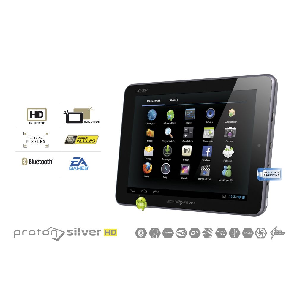TABLET X-VIEW PROTON SILVER HD