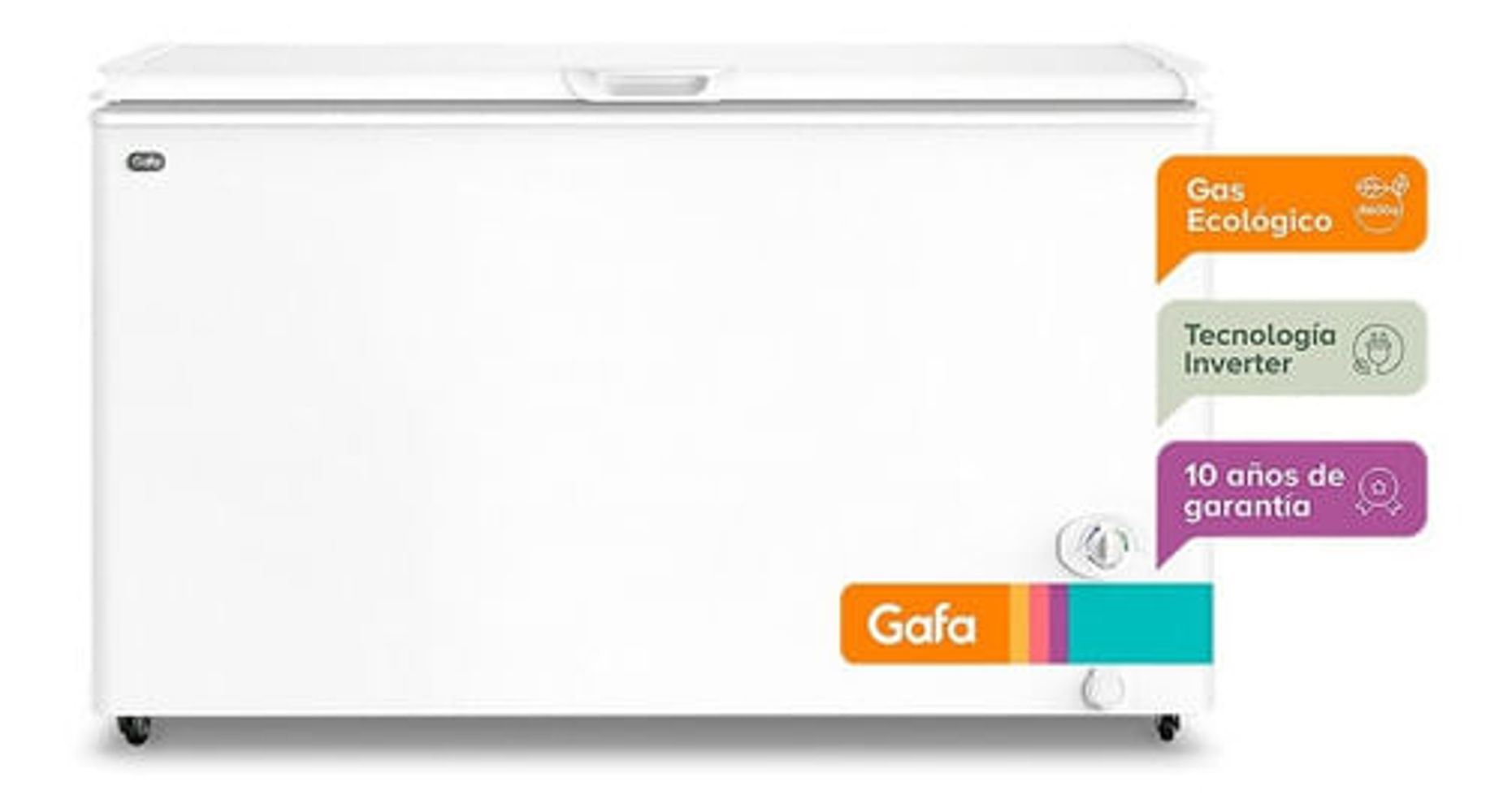 Freezer Horizontal Gafa Inverter Fghi400b-xl 402lts Blanco