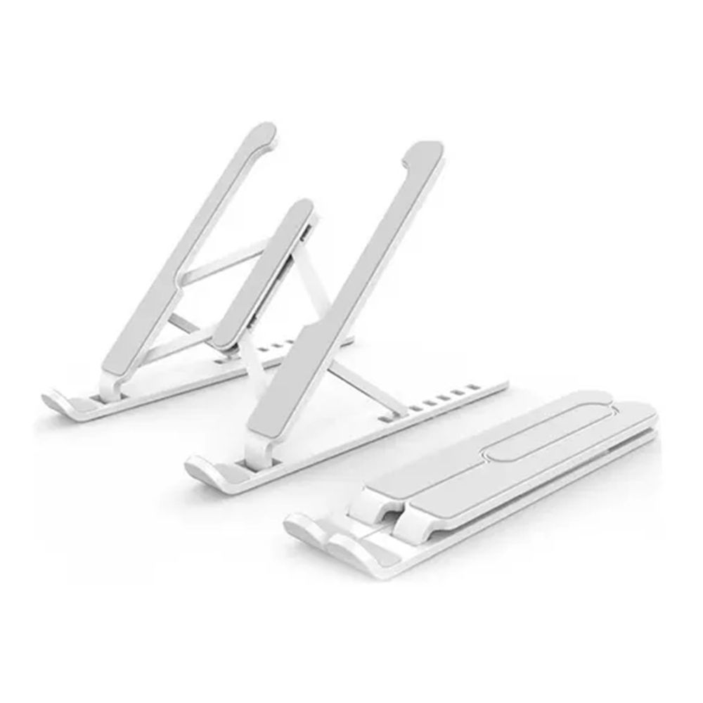 Apoya Notebook Soporte Base Portatil Apoya Notebook Regulable Plegable Blanco