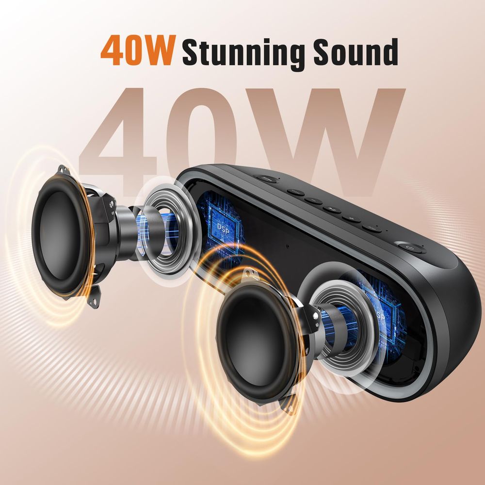 Altavoz Bluetooth DOSS SoundBox Pro+ P400 50W Estéreo Rosa