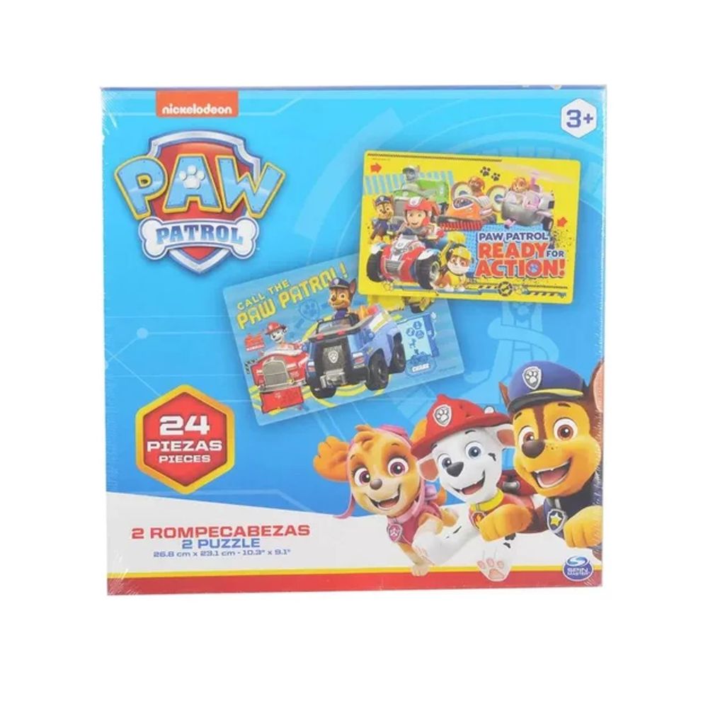 Rompecabeza Puzzle Paw Patrol X2 24p - Spin Master