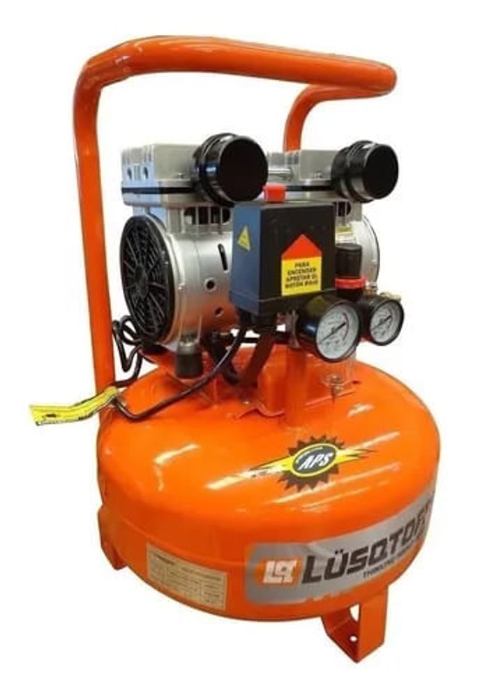 Compresor De Aire Lüsqtoff Lc0122 Monofásico 24l 1hp 24 Kg