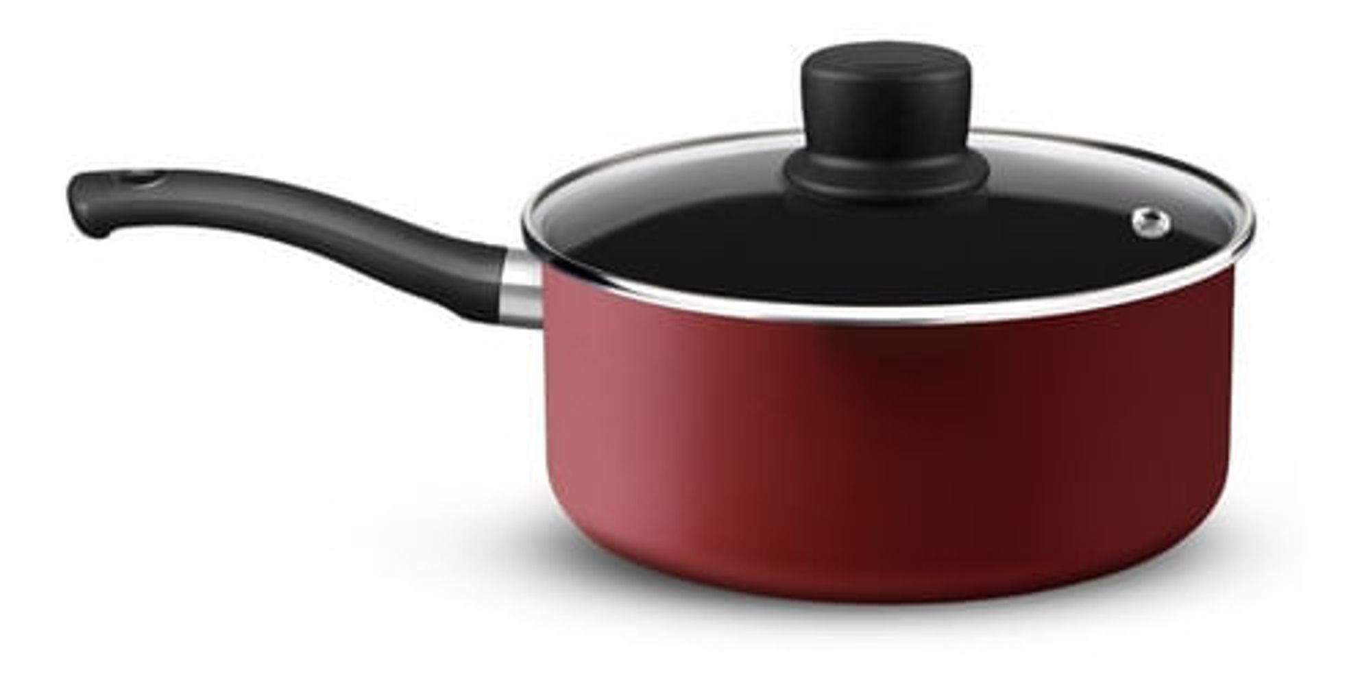 Cacerola 20cm Tefal Red Surprise Tapa Vidrio Con Teflón