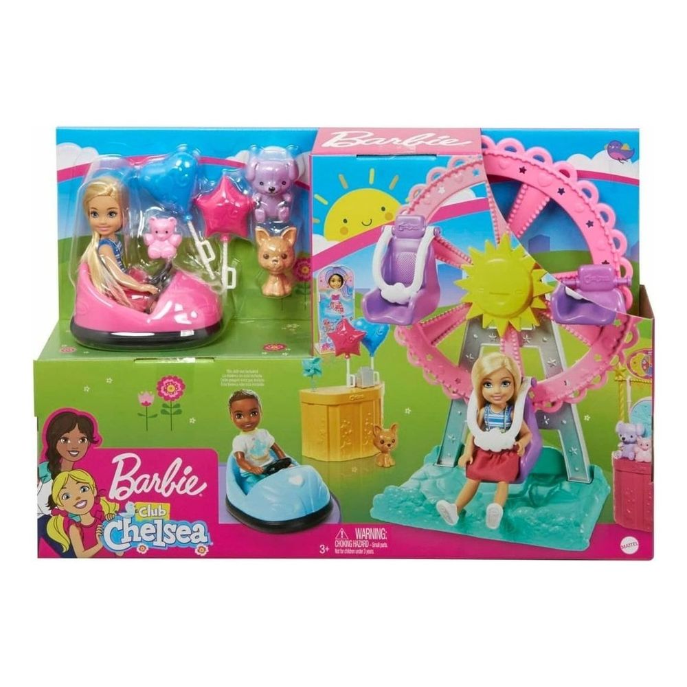 Barbie On The Go - Parque De Atracciones Con Pista, Poni Y Accesorios Para Niñas Imaginativas