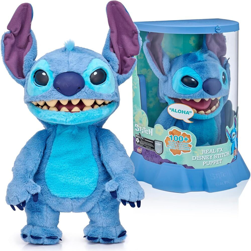 Peluche ¡GUAU! Stuff Real FX Disney Stitch de Lilo Stitch