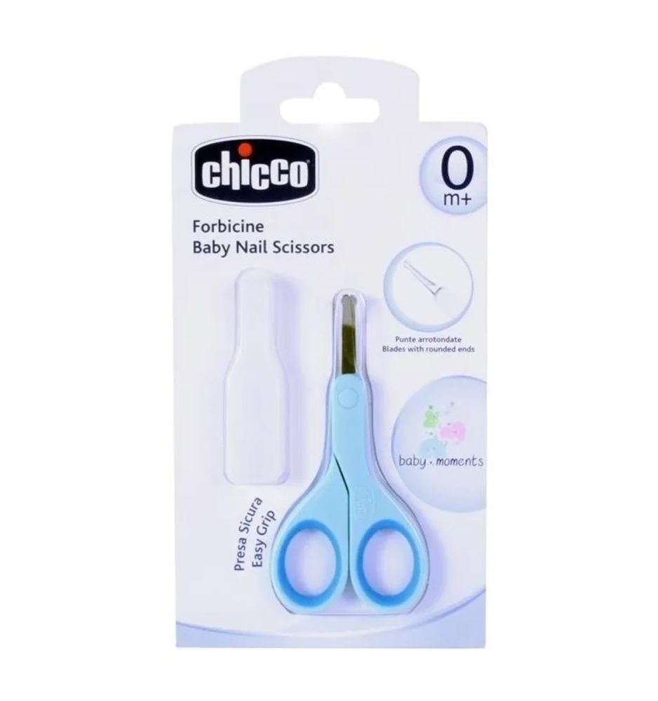 Tijera Para Uñas Chicco Baby Nail Scissors 0m+ Celeste