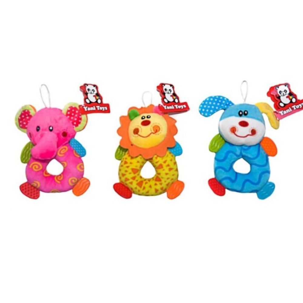 Sonajeros Animales Con Mordillos Yani Toys - Art. 7881 Elefante