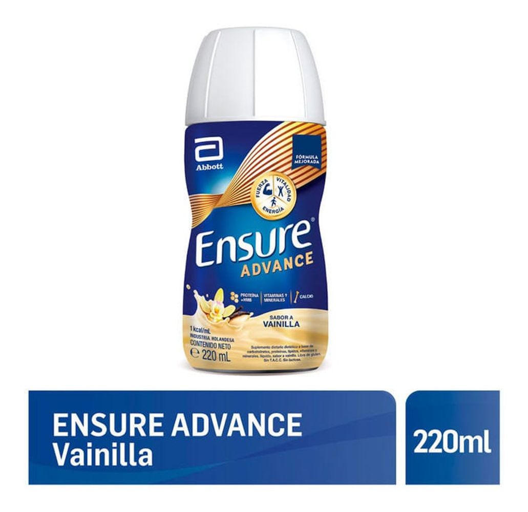 Suplemento Nutricional Ensure Advance Sabor Vainilla 220ml