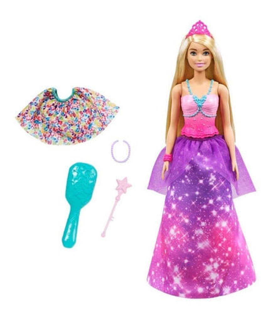 Poupée Barbie Princesse Dreamtopia Cheveux Longs – Modèle GTF37, Avec Accessoires, Neuve