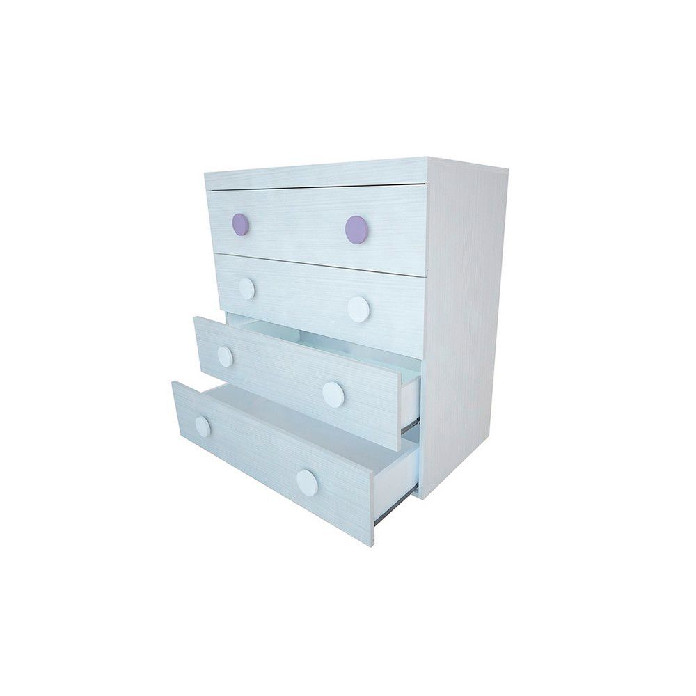 Comoda Placard Cajonera Dormitorio Melamina Gris Envios