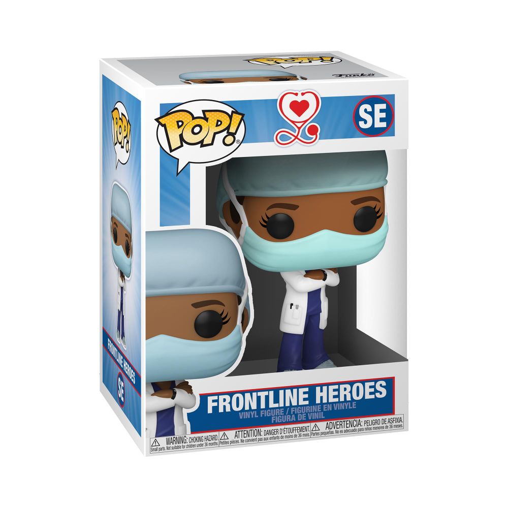 Funko Pop! Heroes: Front Line Worker-Female #1 - Heroes: Front Line Workers - Figurine en Vinyle à Collectionner - Idée de Cadeau - Produits Officiels - Jouets pour Les Enfants et Adultes