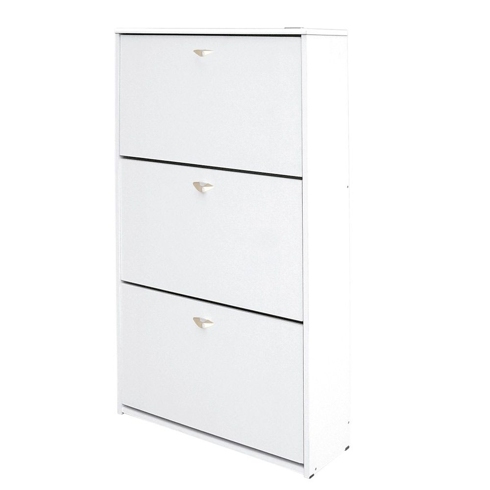 Mueble Zapatero Platinum 3 Niveles 18 Pares Mod 930 Blanco