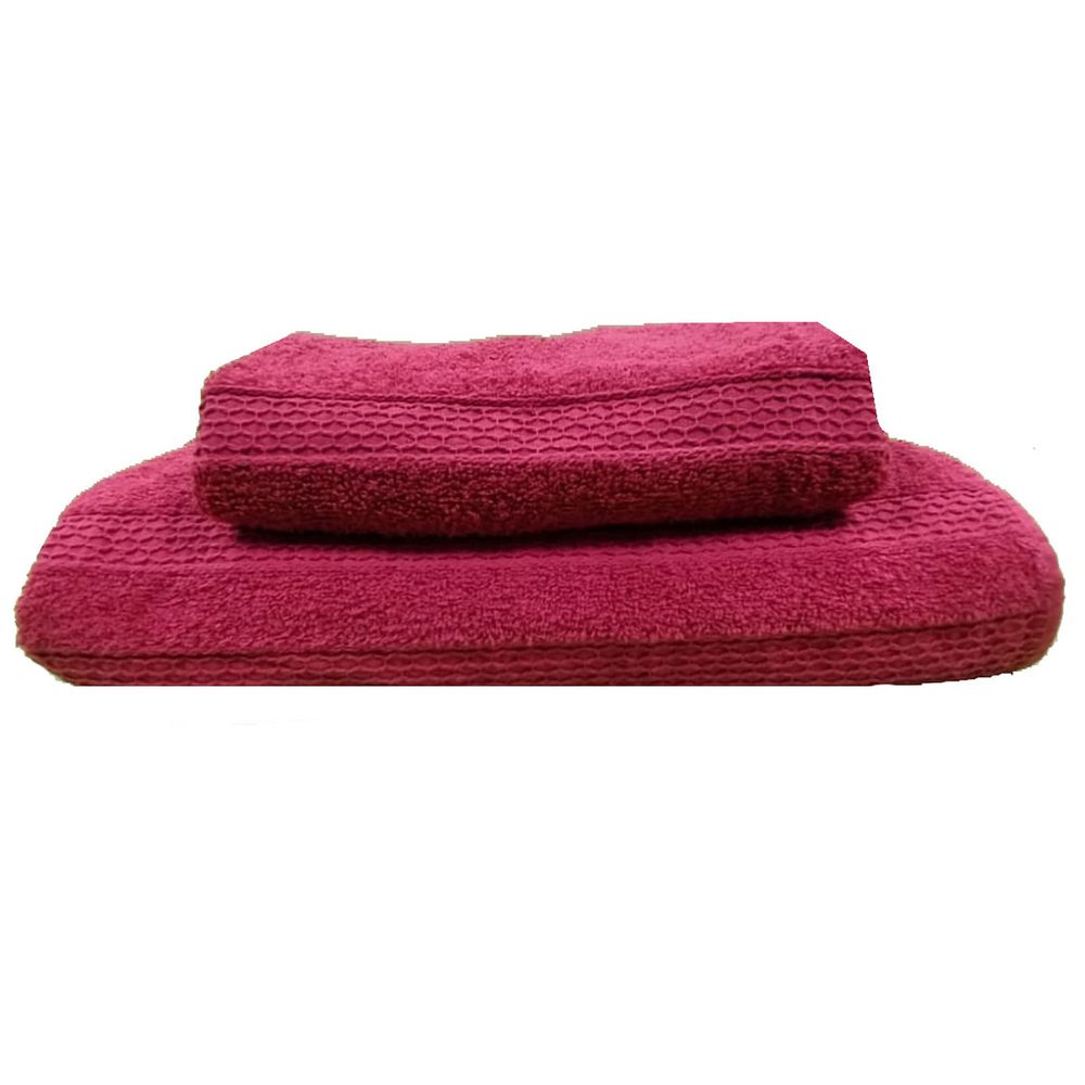 Combo Set Toalla Y Toallon 450grs Panal %100 Algodón